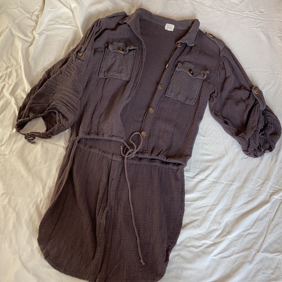 Gray tuxedo style shirt - Picture 4 of 9